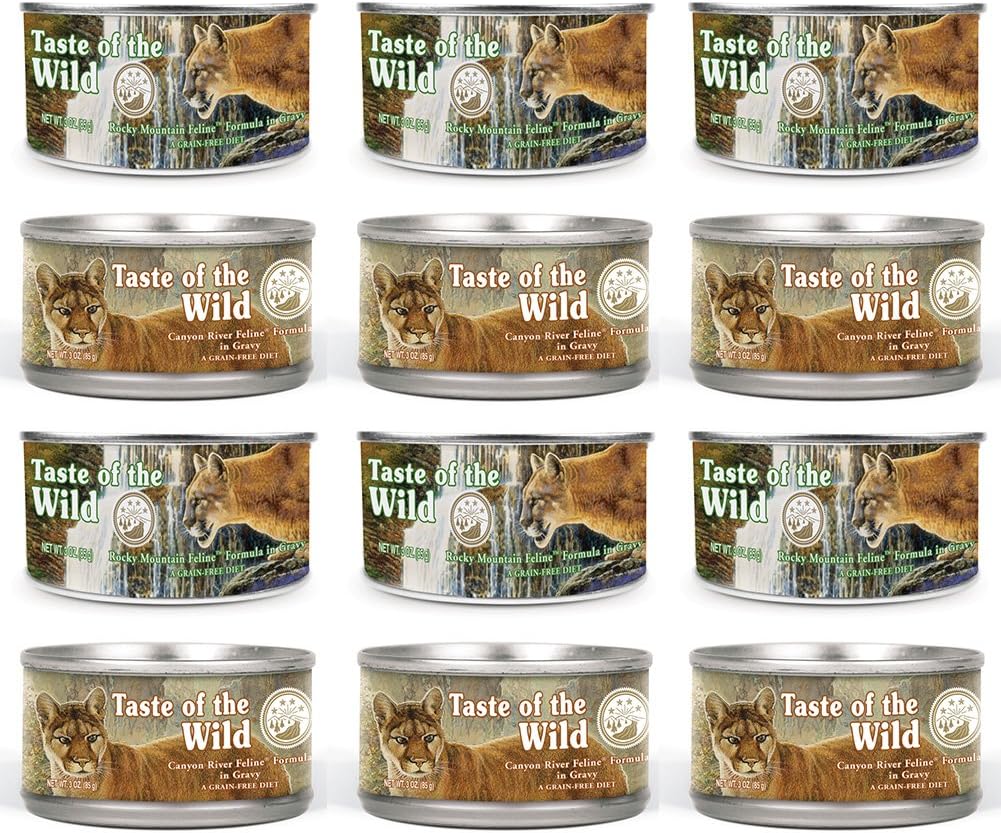 Taste of the Wild Cat Food Variety Pack Box for Happy Cats