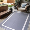RURALITY Outdoor Rugs 8x10 Waterproof Reversible for Patio