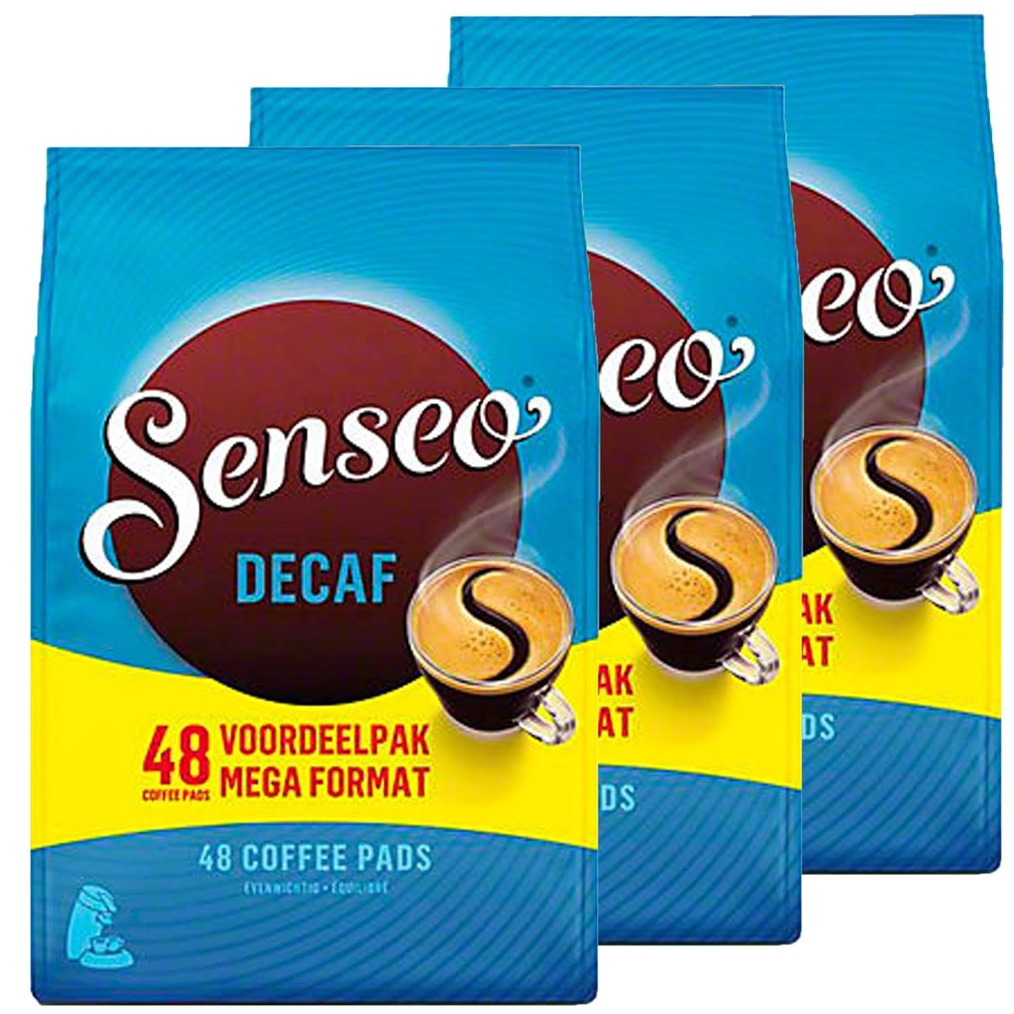 Senseo Decaf Medium Roast Coffee Pods for Smooth Flavor
