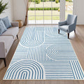 Lahome Abstract Washable Area Rugs 5x7 for Modern Spaces