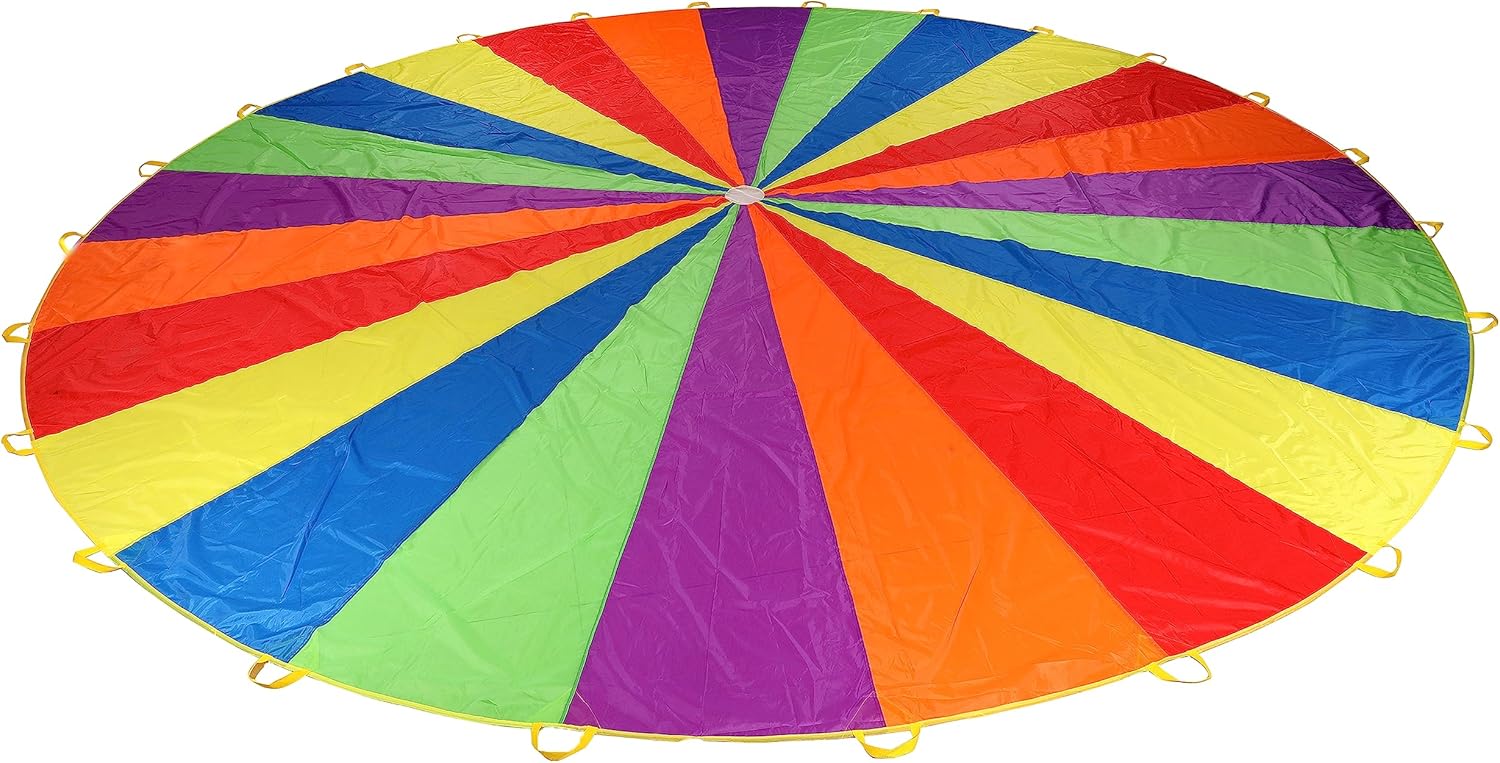 Sonyabecca Play Parachute for Kids Tent Team Building Fun