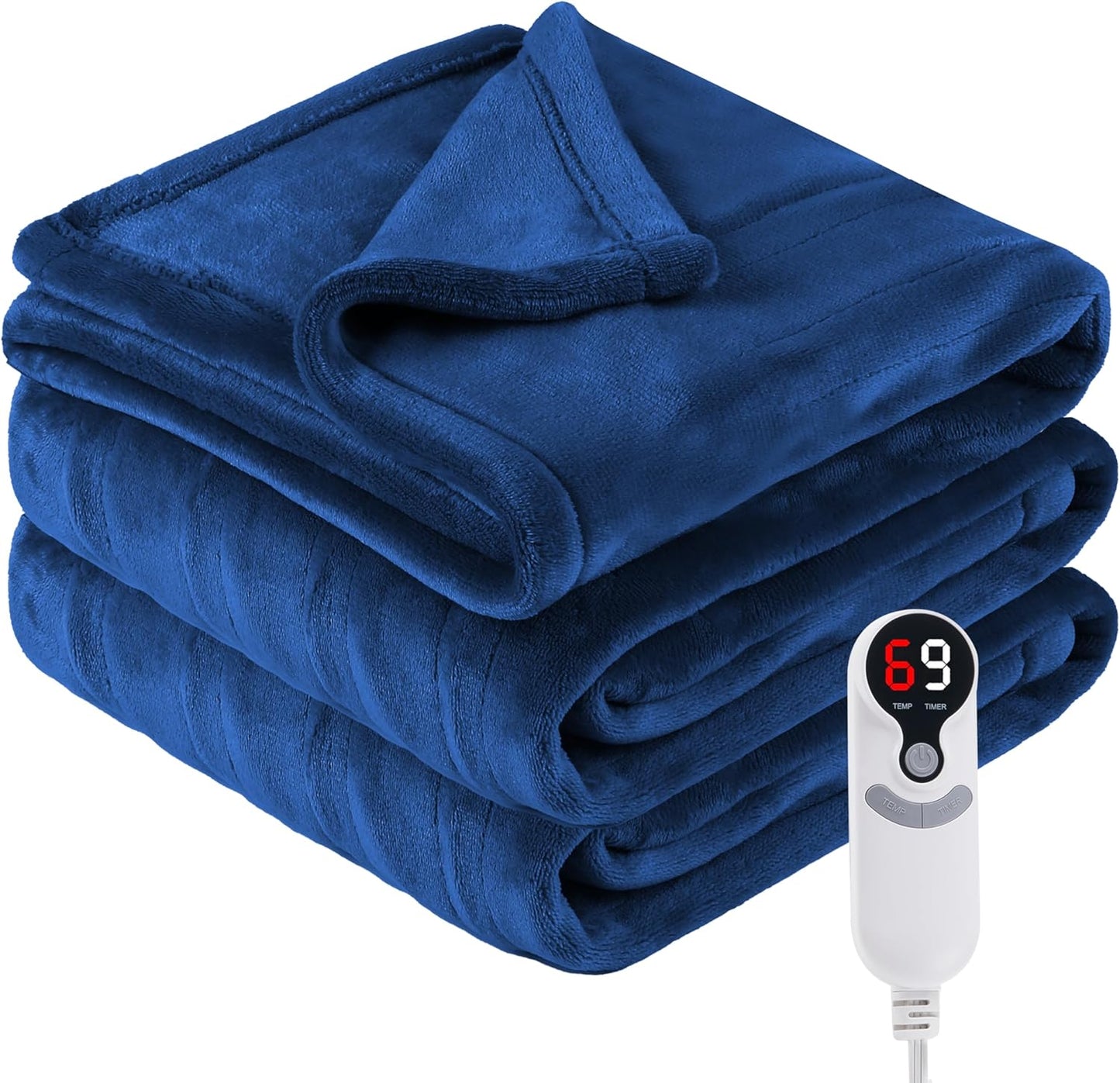 Electric Heated Blanket Full Size with 6 Heating Settings