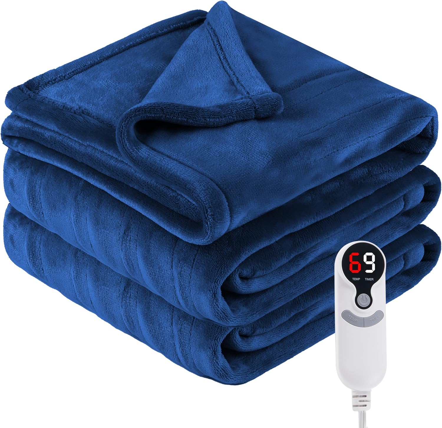 Electric Heated Blanket Full Size with 6 Heating Settings