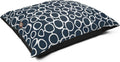 Rectangle Large Dog Bed 46 x 35 in - Plush Washable Crate Pillow