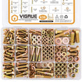 VIGRUE 636PCS Grade 8 Bolt Assortment Kit - Heavy Duty SAE Bolts