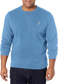 Nautica mens Basic Crew Neck Fleece Sweatshirt - Comfortable Everyday