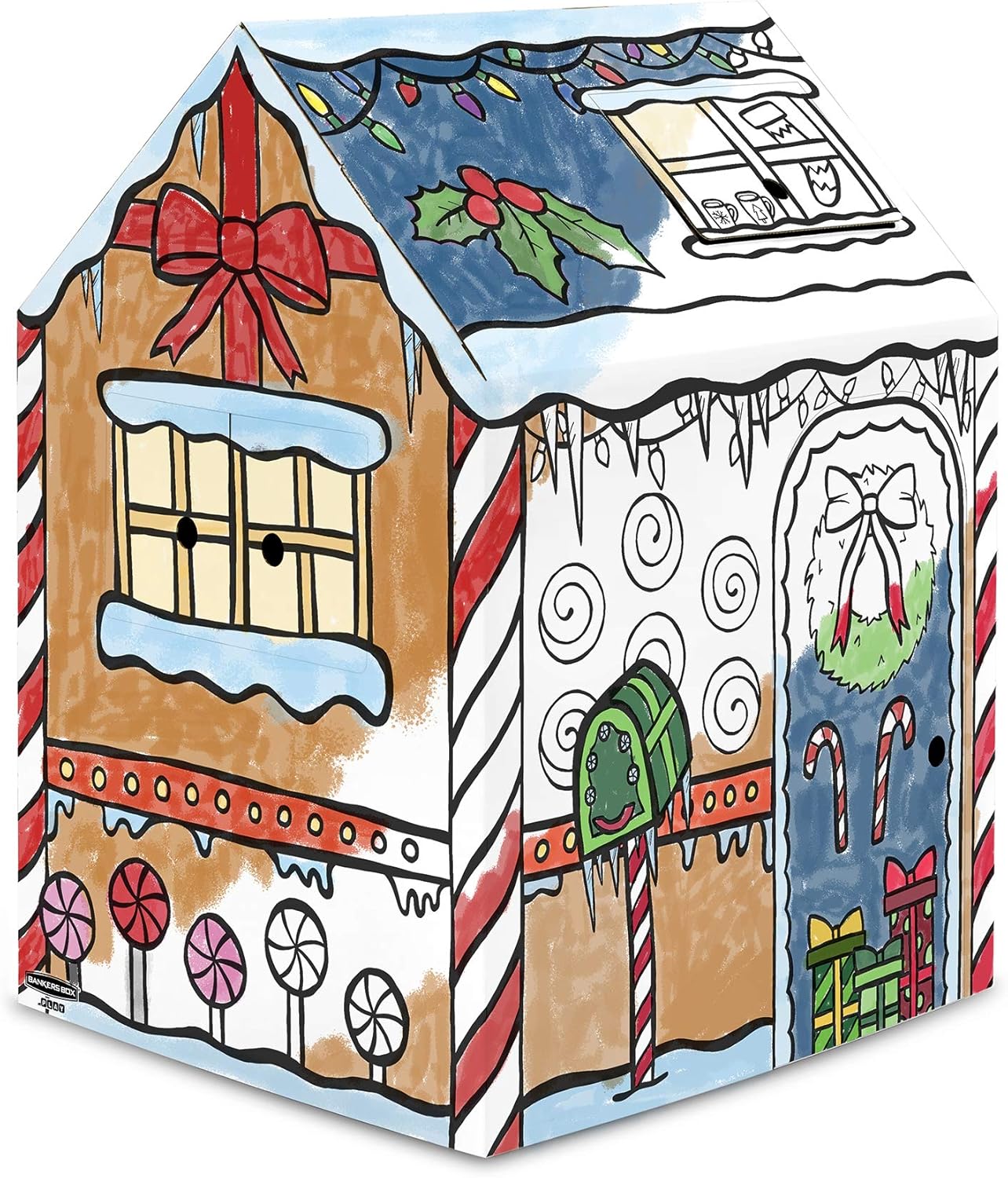 Color in Gingerbread Playhouse for Kids - Creative Fun Awaits
