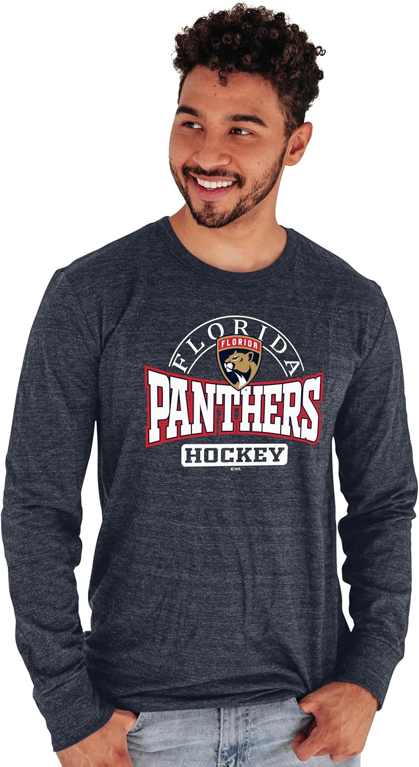 Florida Panthers Tri-Blend Long Sleeve T-Shirt for Fans