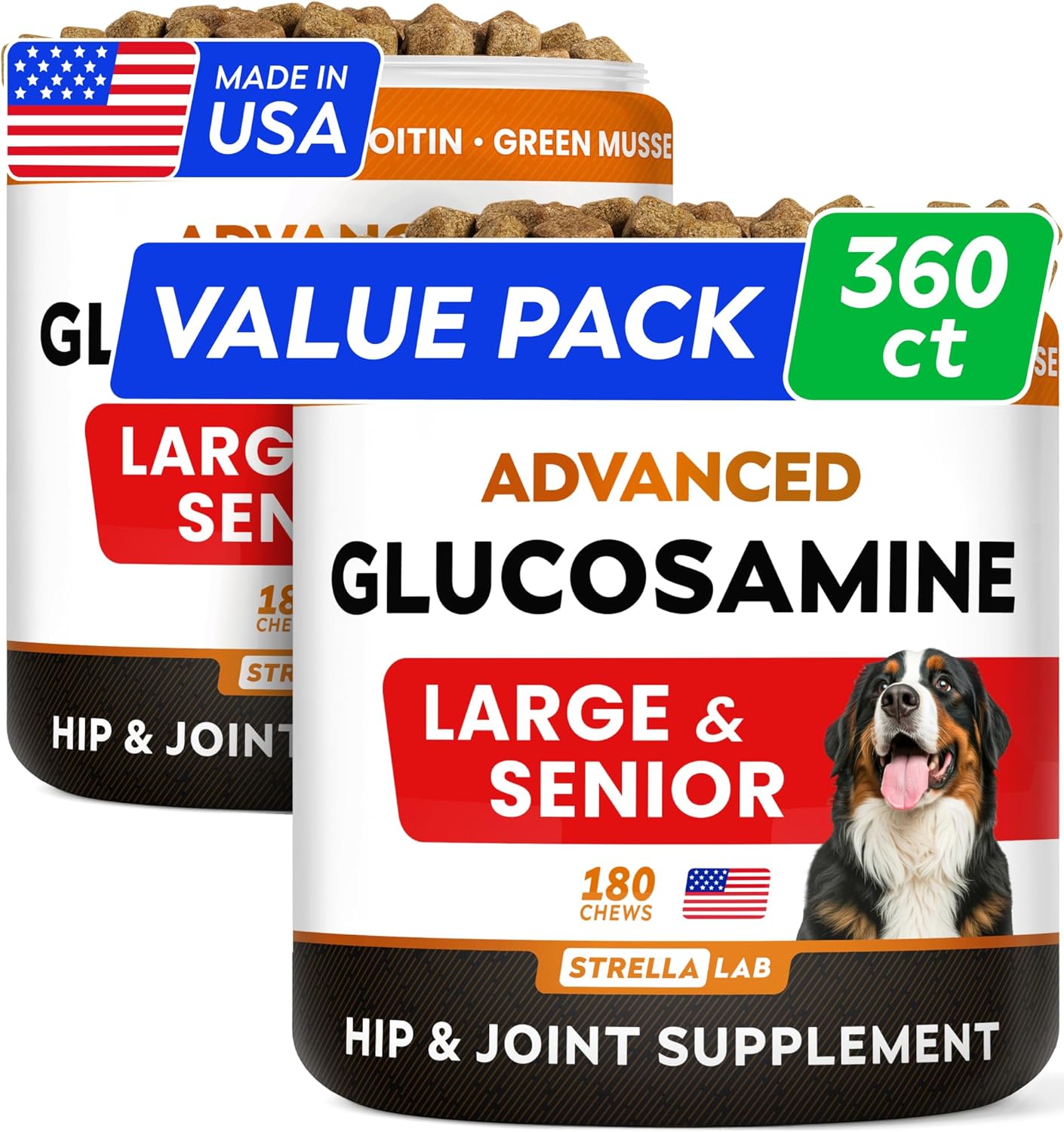 Senior Advanced Glucosamine Chondroitin Joint Supplement for Dogs