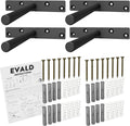 Heavy Duty Floating Shelf Bracket 6-In Mount - Strong Support