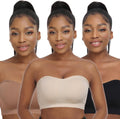Zimcti Strapless Bras for Women Seamless Silicone Bandeau