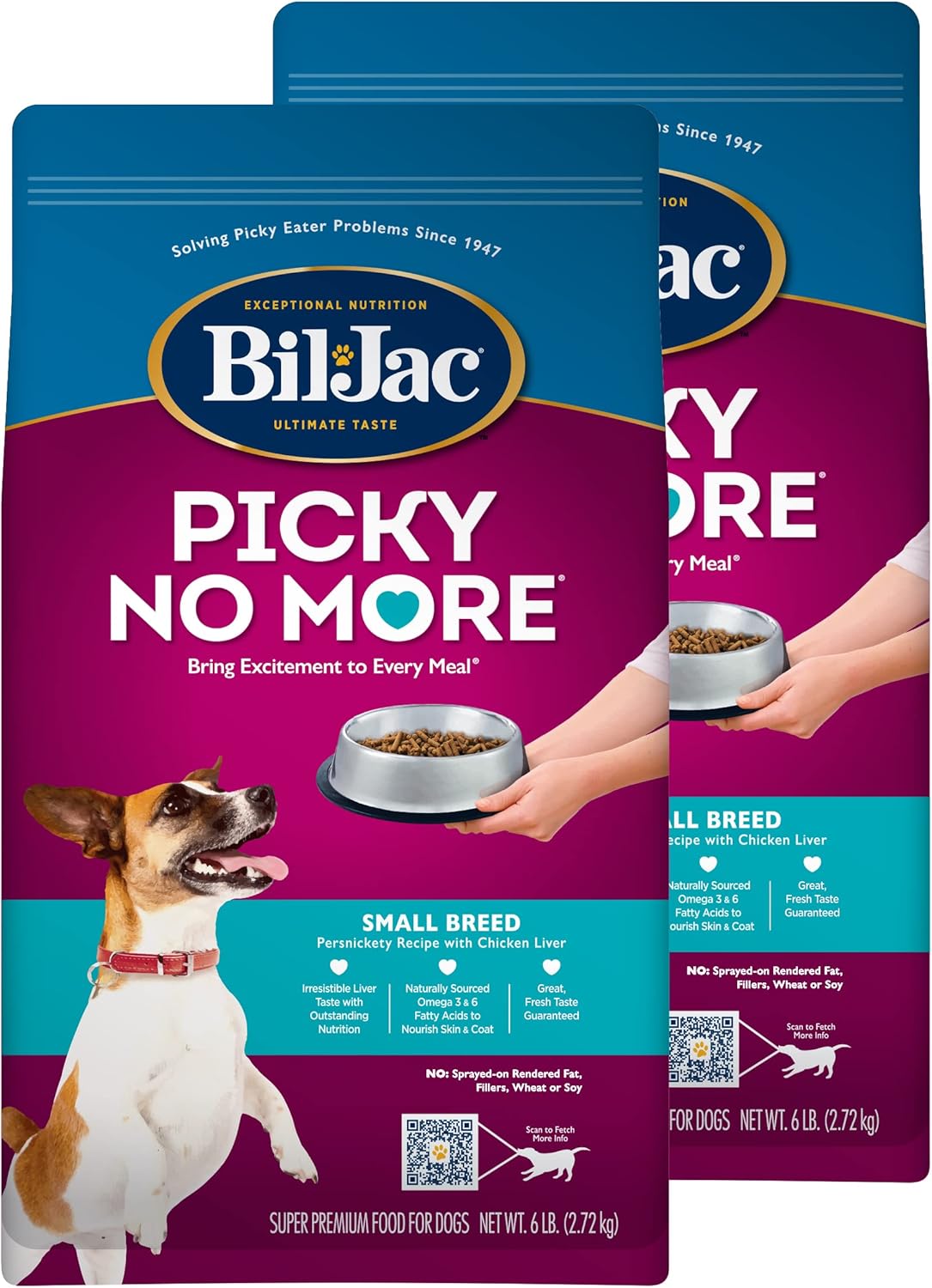 Bil-Jac Picky No More Small Breed Dry Dog Food with Chicken Liver
