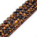 Natural Stone Beads 20mm Yellow Tiger Eye for Jewelry Making