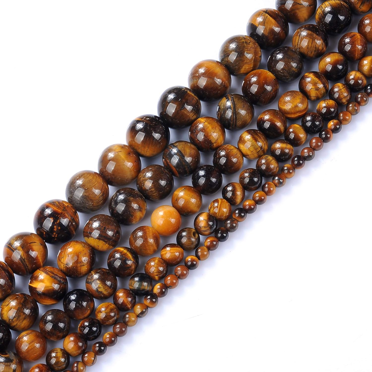 Natural Stone Beads 20mm Yellow Tiger Eye for Jewelry Making