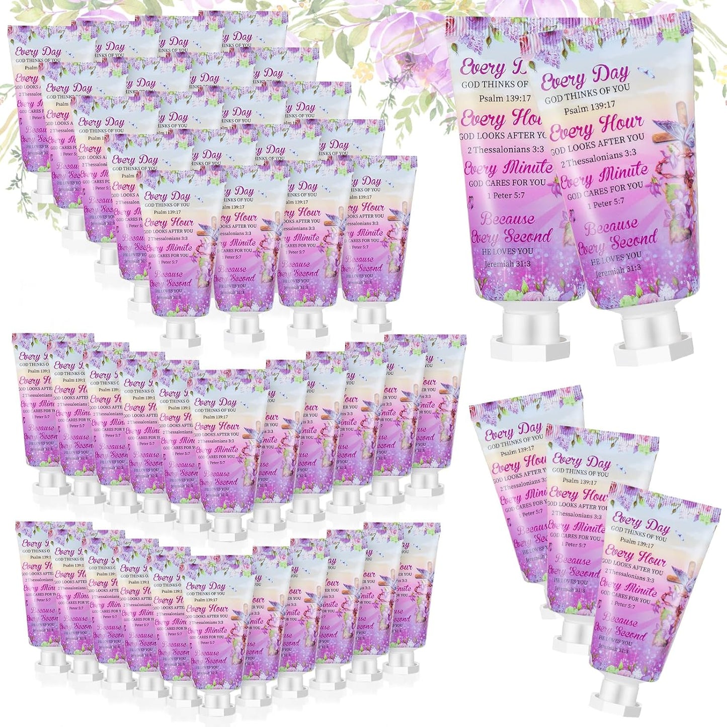 50 Pack Christian Hand Lotion Bulk Gifts for Women and More