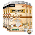 Twinings Chai Latte Black Tea K-Cup Pods 72 Count - Creamy, Less Sugar