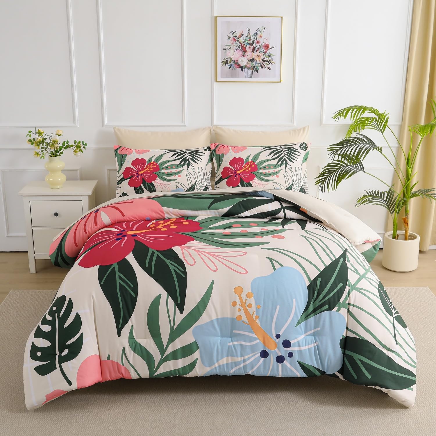 Yogeneg 7 Piece Bed in a Bag Queen Size Comforter Set Review