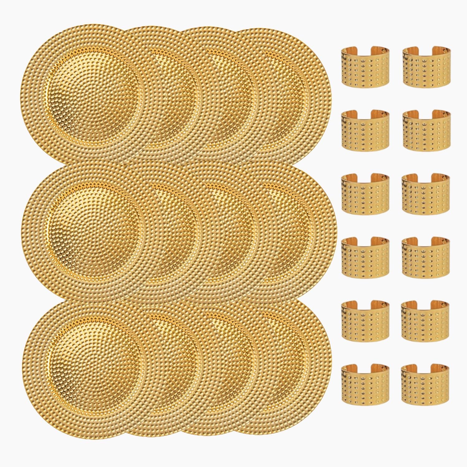 Elegant 13 Charger Plates Set - Perfect for Events!