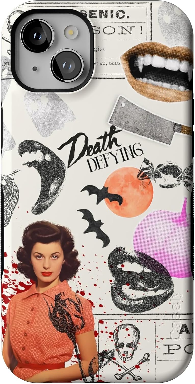 Casely iPhone 15 Case - If You Dare Horror Collage Design