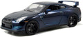 Fast & Furious Nissan GT-R Blue 1:24 Diecast - Movie-Accurate Detail