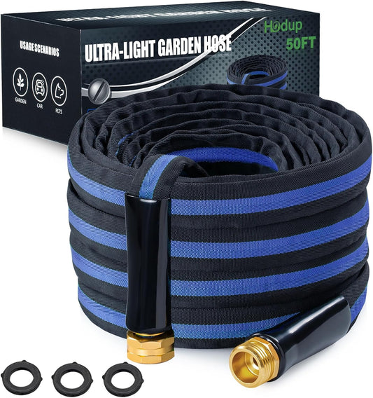 Ultra Lightweight 50FT Garden Hose - Heavy-Duty Kink-Free Design