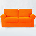 Stretch Sofa Slipcover Set Medium Orange - SUBRTEX