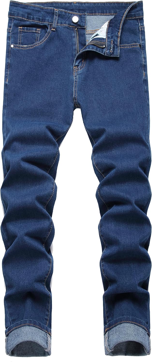 JUNBAOSS Men's Slim Fit Stretch Jeans for Stylish Comfort