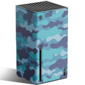 Wraps for Xbox Series X Console - Blue Camo Magnetic Protective Case