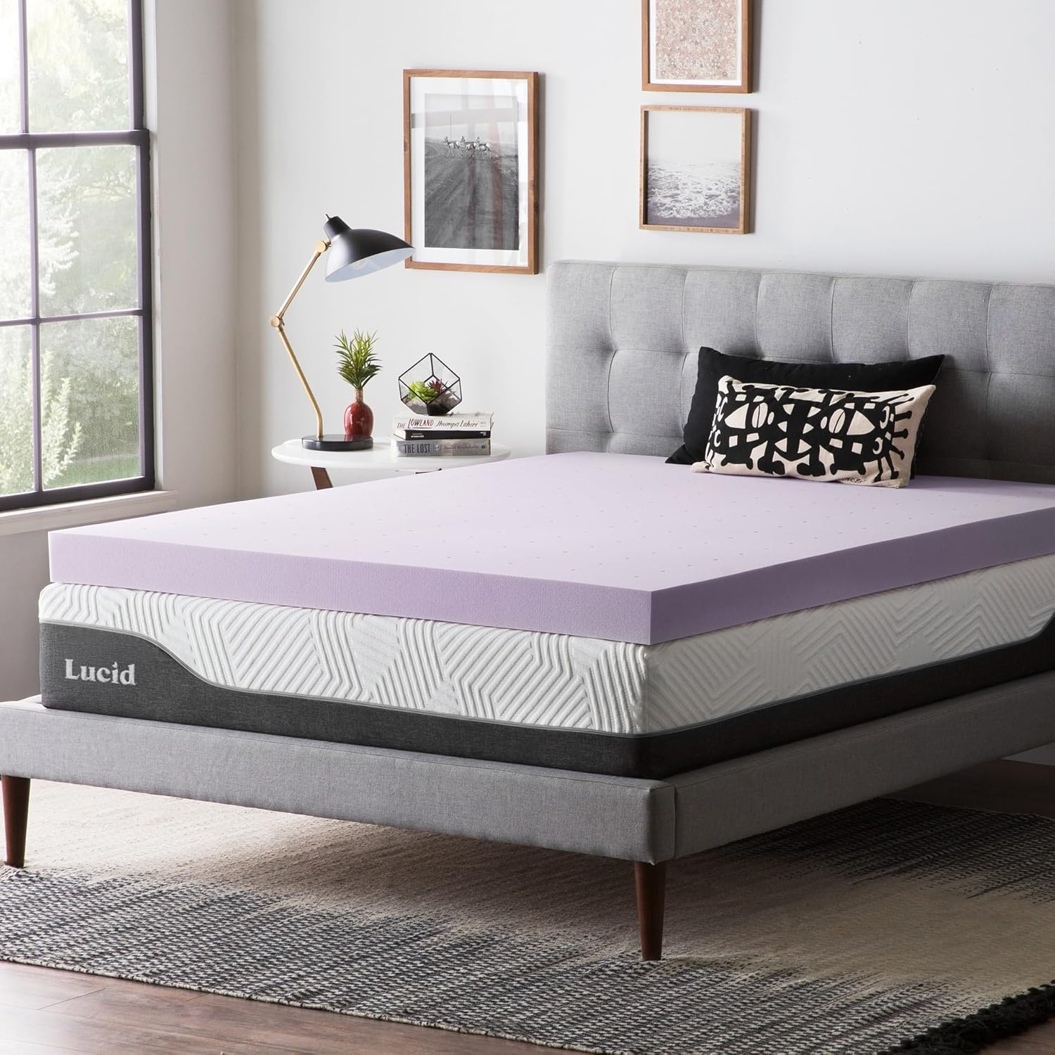 Lucid 4 Inch Lavender Infused Memory Foam Mattress Topper Review