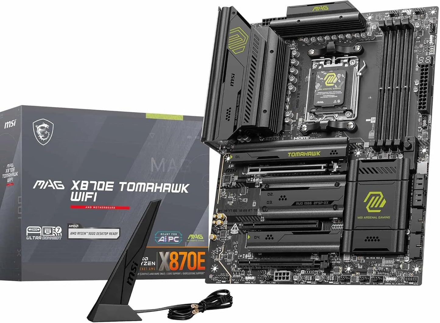 MSI MAG X870E Tomahawk WiFi Motherboard for AMD Ryzen Processors