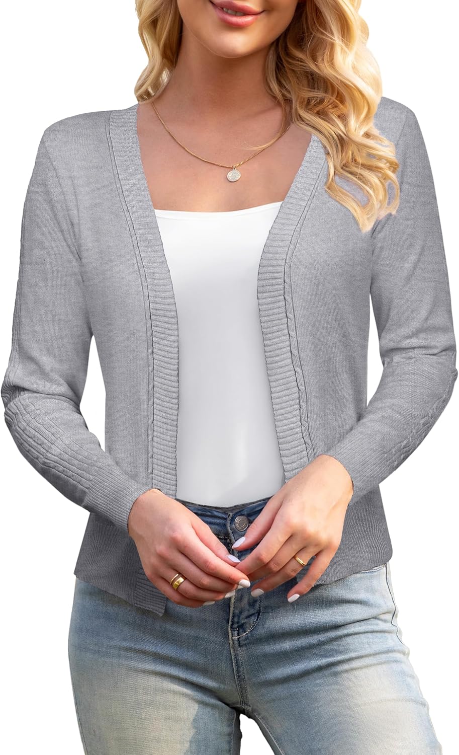 Women's 3/4 Sleeve Cropped Cardigan Sweaters for Every Occasion