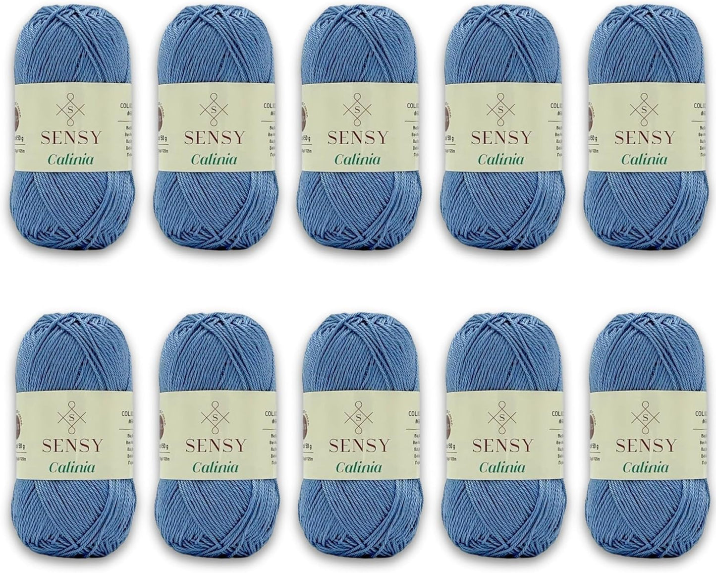 10 Skeins of Sensy Calinia Yarn for Amigurumi Projects
