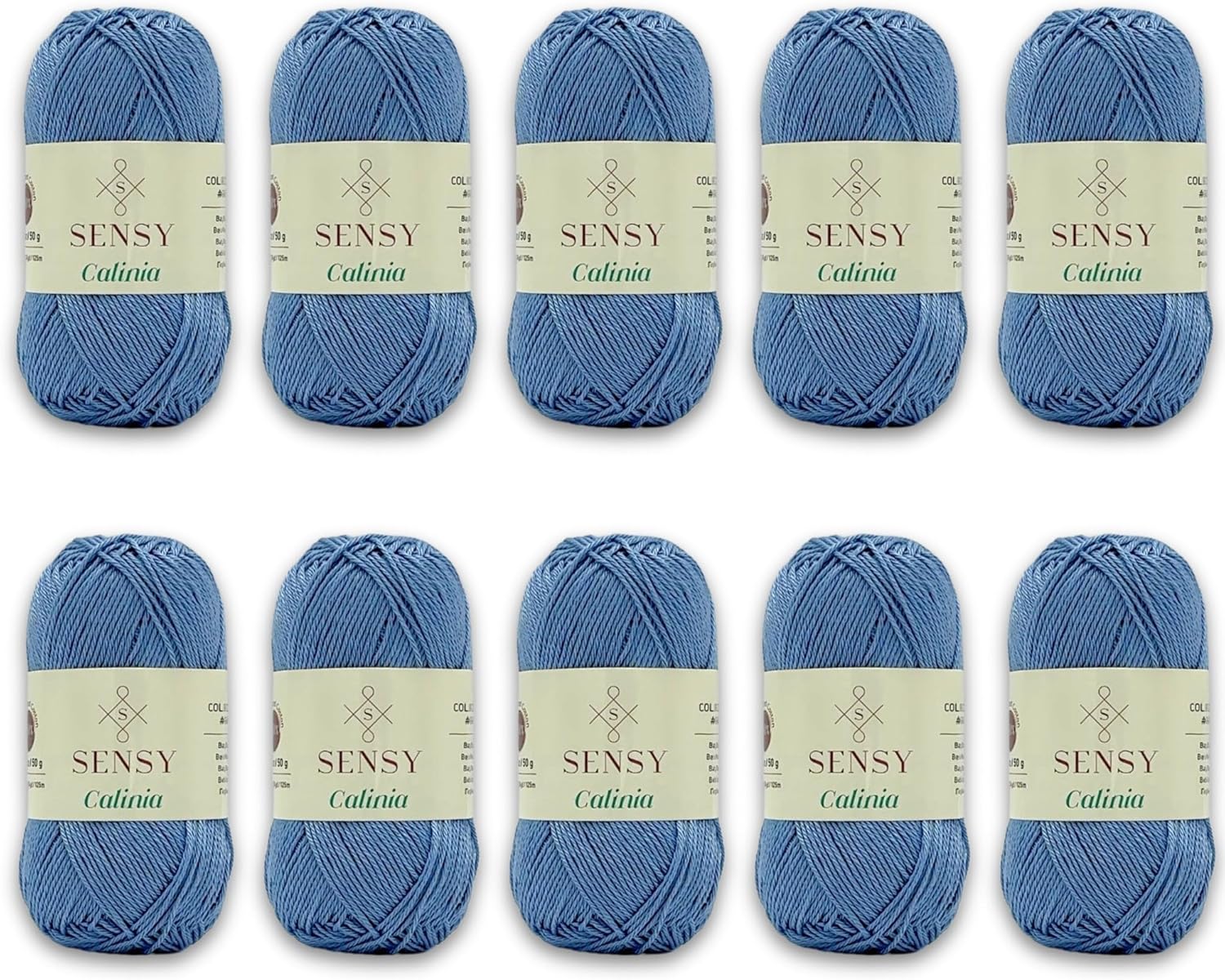 10 Skeins of Sensy Calinia Yarn for Amigurumi Projects