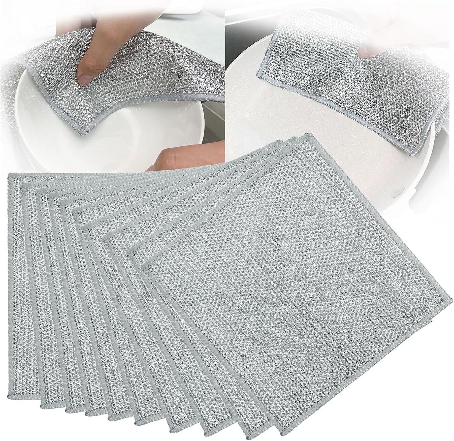 Non-Scratch Double Layer Dish Cloths by Cosyhive