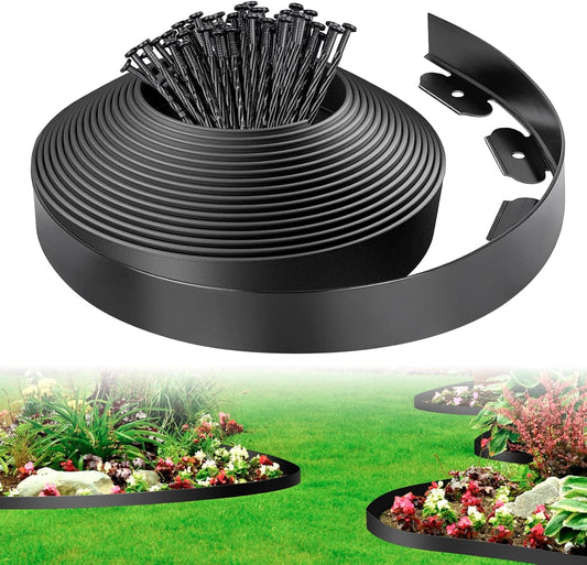 4 in Tall Landscape Edging Kit for Garden and Flower Beds