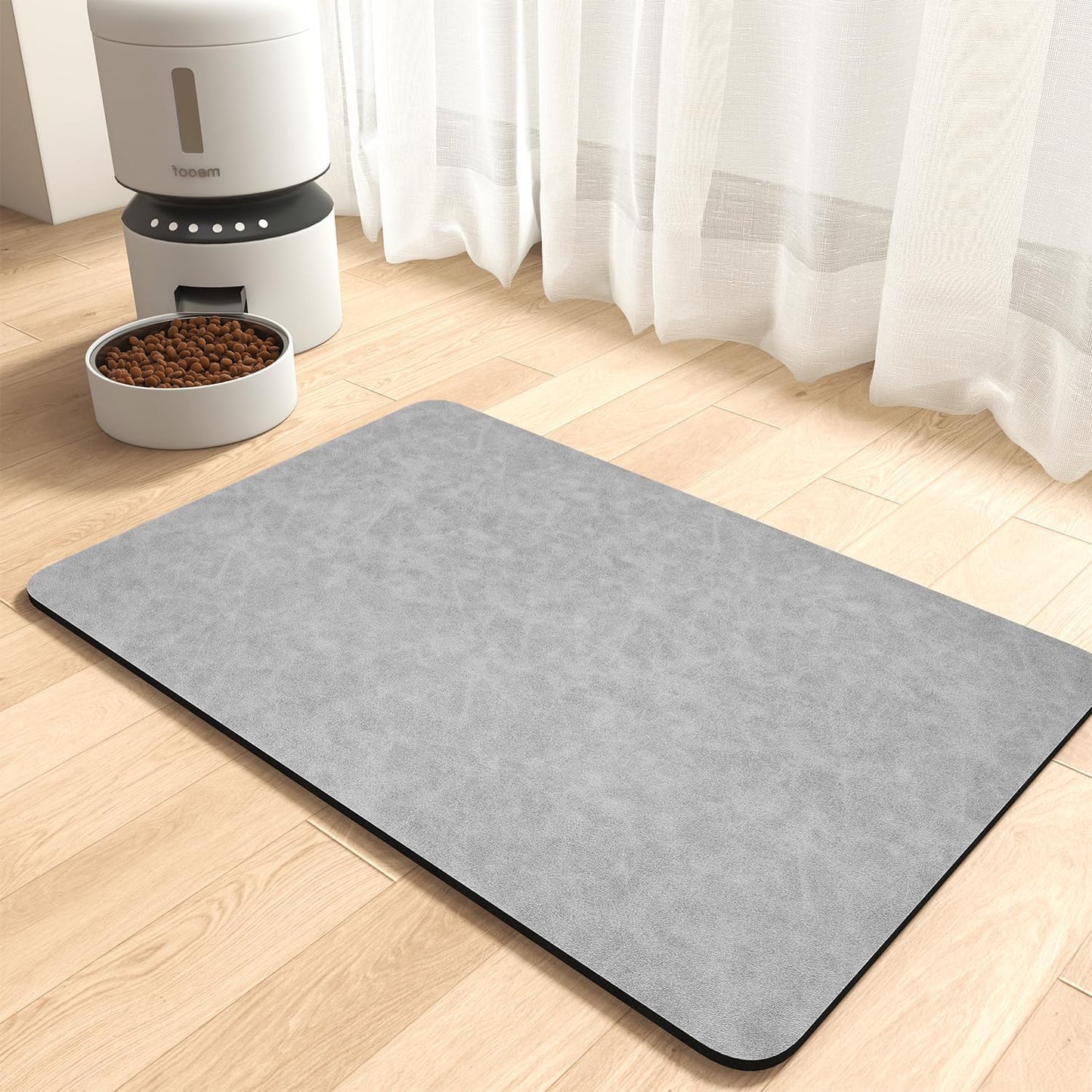 MontVoo Absorbent Pet Feeding Mat for Clean and Mess-Free Meals