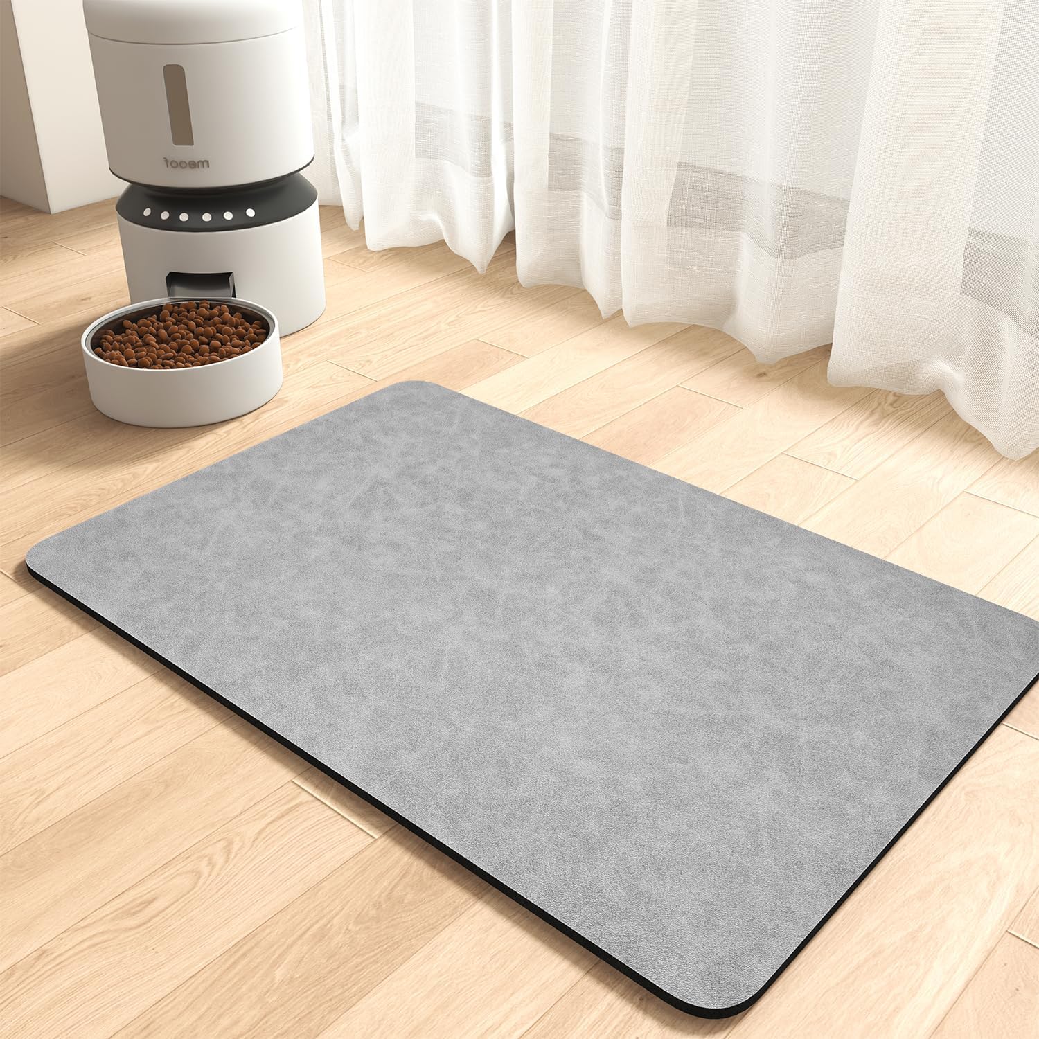 MontVoo Absorbent Pet Feeding Mat for Clean and Mess-Free Meals