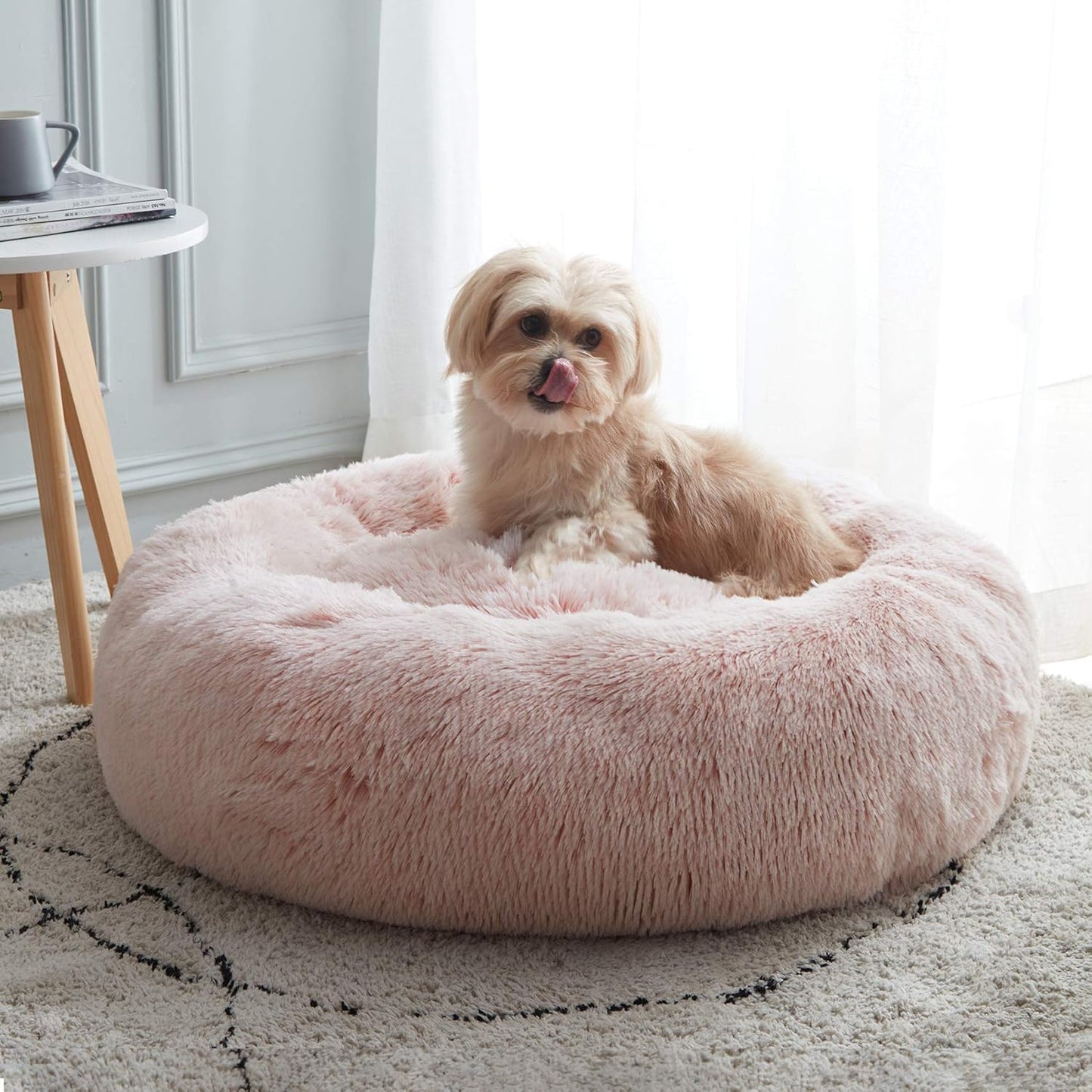 Calming Dog Bed & Cat Bed for Cozy Comfort and Security