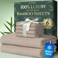 DECOLURE 100% Viscose Derived from Bamboo Queen Sheets - Cooling