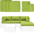 9 Pcs Outdoor Patio Cushion Covers Set - Durable UV Resistant