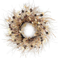 Fall Wreath for Front Door 24 in - Large Autumn Berry & Pinecone