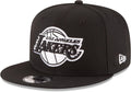 New Era 9FIFTY Black White Adjustable Snapback Hat - One Size Fits All