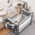 5-in-1 Pack and Play Baby Bassinet Bedside Sleeper - Portable Playard