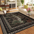 5x7 Area Rugs Impressionist-Style Vintage Washable Non Slip