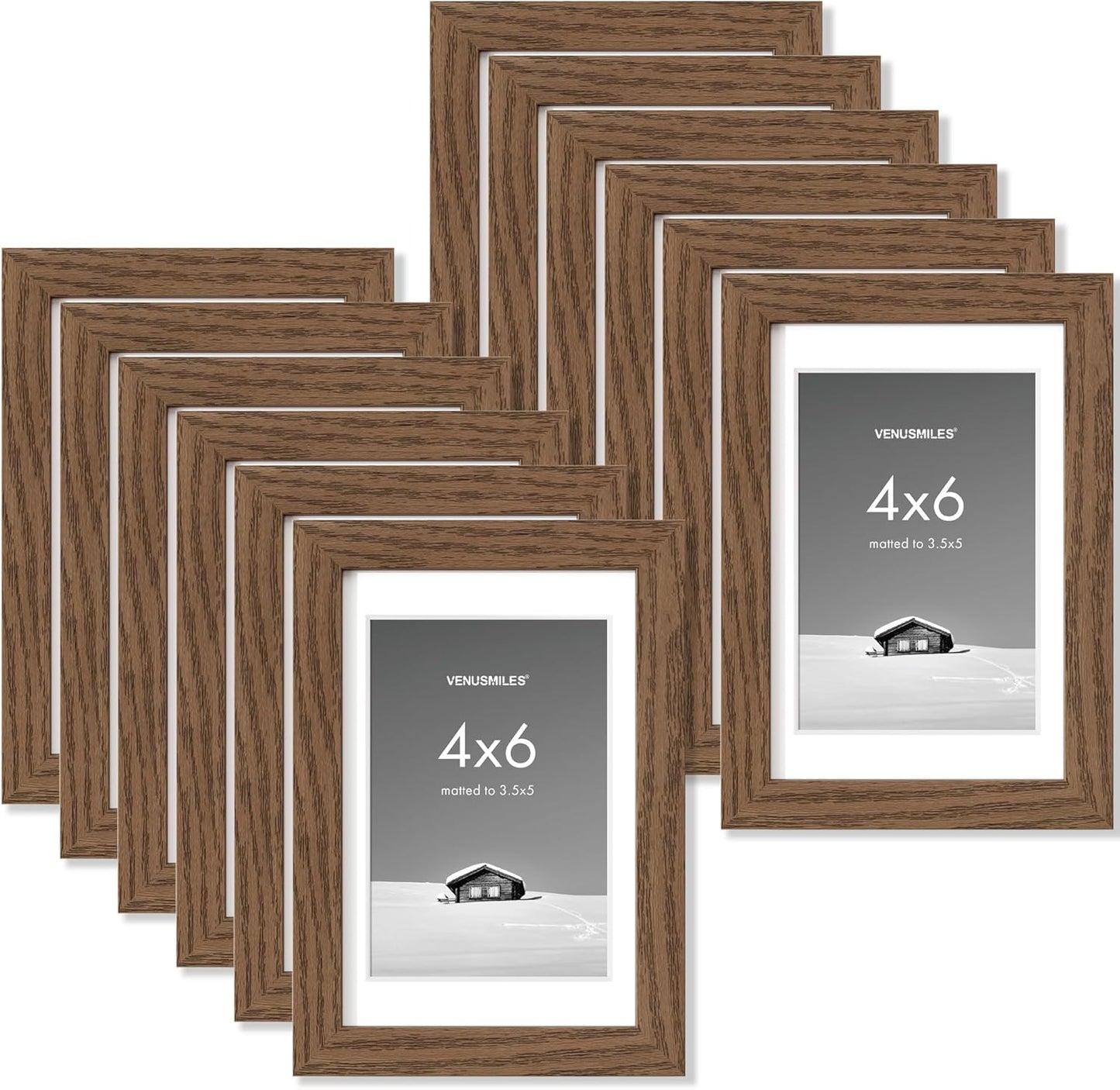 4x6 Picture Frame Set - Versatile Display for Cherished Photos