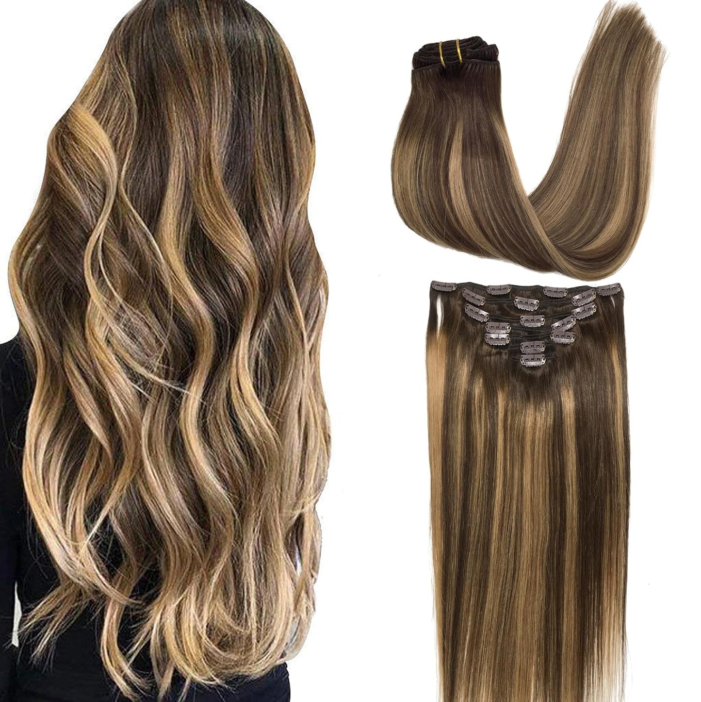 GOO GOO Clip in Hair Extensions for Luxurious Volume and Style