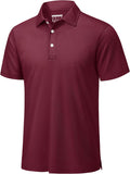 Mens Golf Polo Shirt Dry Fit for Men - Quick Dry Performance