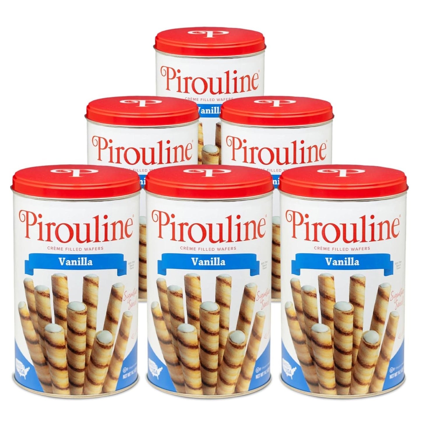 Pirouline Vanilla Rolled Wafers for Coffee, Tea, and Snacks