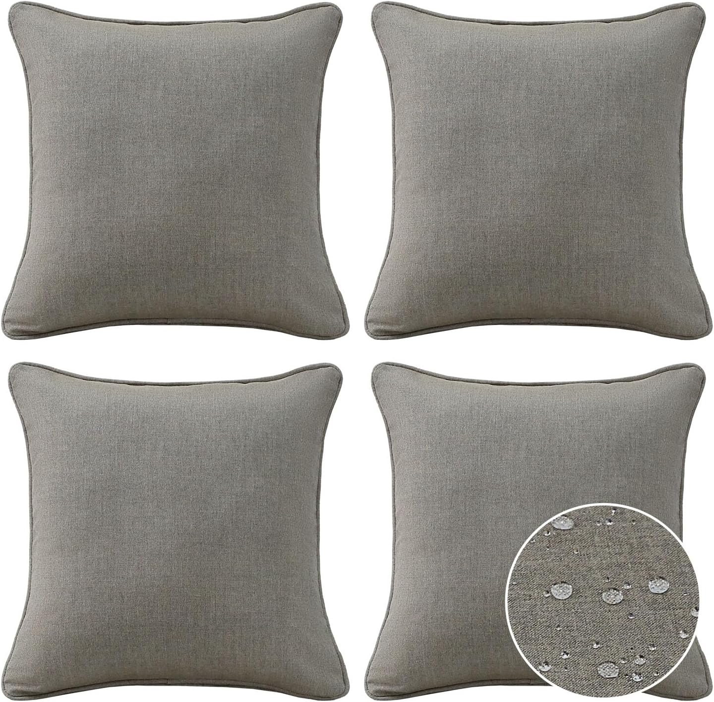 Sunbrella Decorative Outdoor Water Repellent Throw Pillows Set