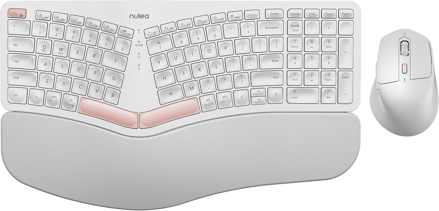 Nulea KM75 Wireless Keyboard and Mouse Combo for Comfort
